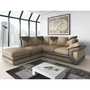 Dino Jumbo Cord Corner Sofa with detachable footstool - Image 2