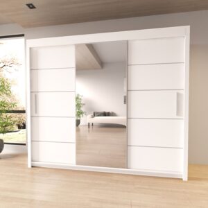 Sliding Mirrored Door Wardrobe - Lyon - Image 4