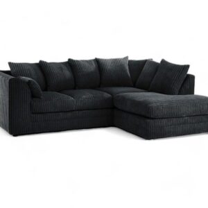 Manny L Shape Jumbo Cord 4 Seater Corner Sofa - Image 10