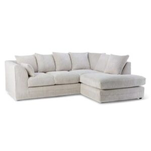 Manny L Shape Jumbo Cord 4 Seater Corner Sofa - Image 8