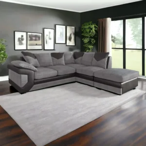 Dino Jumbo Cord Corner Sofa with detachable footstool - Image 6
