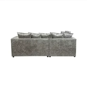 Crystal Crushed Velvet 4 Seater Corner Sofa - Image 2