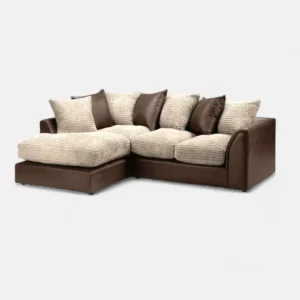 Danny L Shape Jumbo Cord 4 Seater Corner Sofa - Image 2
